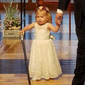 Posh Peanut Flower Girl Lace Dress Size 3T